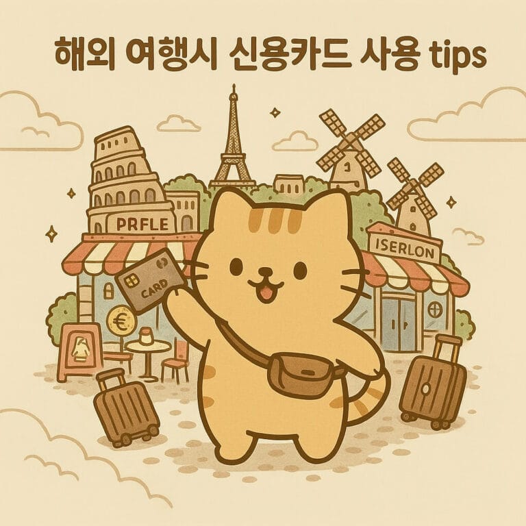 해외에서 카드 사용할 때 꼭 알아야 할 점 & 수수료 절약방법 (트래블로그 카드, 트래블월렛, 글로벌머니카드)